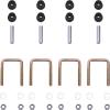 image10L0L Heavy Duty Golf Cart Rear Leaf Spring Kit  4leaf Spring with Bushings ampamp Sleeves for EZGO TXT Golf Cart 19952013