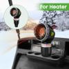 image10L0L Universal Golf Cart Heater Propane Cup Holder for Yamaha EZGO Club Car Material Upgrade Replacement Holder for 164 oz Portable Propane Heater Camping Gas Cylinder Black1 Pack