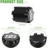 image10L0L Universal Golf Cart SS Wheel Center Cap Cover for Yamaha EZGO Club Car 4 PCS ChromeBlack