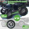 image10L0L Universal Golf Cart SS Wheel Center Cap Cover for Yamaha EZGO Club Car 4 PCS ChromeSilver