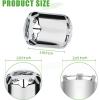 image10L0L Universal Golf Cart SS Wheel Center Cap Cover for Yamaha EZGO Club Car 4 PCS ChromeSilver
