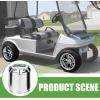 image10L0L Universal Golf Cart SS Wheel Center Cap Cover for Yamaha EZGO Club Car 4 PCS ChromeSilver