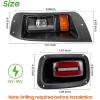 image10L0L Upgrade Golf Cart Light Kit for EZGO TXT Headlight Taillight with Turn Signal Switch Low High Beam Blinker ampamp Brake Light Switch Pad Horn MusicSync Color Daytime Running Lamp