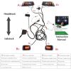 image10L0L Upgrade Golf Cart Light Kit for EZGO TXT Headlight Taillight with Turn Signal Switch Low High Beam Blinker ampamp Brake Light Switch Pad Horn MusicSync Color Daytime Running Lamp