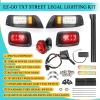 image12 Volt Headlight Tail Light Kit Compatible with EZGO TXT 19962013 Golf Cart Lights Street Legal Kit Wire Harness for Gas and Electric