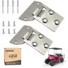 image10L0L 2 Pairs Golf Cart Seat Bottom Hinge Plate for EZGO1995up TXTMedalist Gas or Electric Golf Cart OEM  71610G01 71609G01