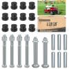 image10L0L Complete Rear Leaf Springs ampamp Shackles Bushing Sleeve Kit for EZGO TXT Medalist Gas and Electric Golf Cart 1994up Replace OEM 70289G02 70291G01 00429G4 14158GIBlack