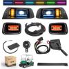 image10L0L Deluxe Golf Cart Light Kit for EZGO TXT 19962013 12V48V Headlight Taillight with RGB Daytime Running Lamp Low High Beam Turn Signal Brake Pad Hazard Light