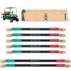 image10L0L Golf Cart Battery Cables 4 Gauge for 36v ampamp 48v EZGO TXT 1994UP ACDC Wire Welding Battery Pure Copper Flexible Cable with Heavy Duty Terminal ConnectorRed  Green