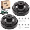 image10L0L Golf Cart Brake DrumHub Assembly Electric for EZGO TXT Replaces OEM 19186G1Pblack 2pack