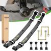 image10L0L Golf Cart Heavy Duty Rear 3Leaf Spring Kit with Bushings ampamp Sleeves for 19952013 EZGO TXT OEM 70506G01 74135G01 74207G01 74207G03