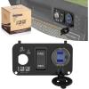 image10L0L Golf Cart Key Switch Console Plate for EZGO TXT ampamp Medalist Includes Forward Reverse Switch USB Charger Socket Digital Volt Meter