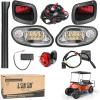 image10L0L Golf Cart Light Kit for EZGO Freedom TXT  T48 Gas ampamp Electric 2014up Headlight Taillight with Turn Signal Switch Horn Button Blinker ampamp Brake Light Switch Must Work on 12V