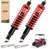 image10L0L Heavy Duty Coil FrontRear Shock Absorber Kit for EZGO TXT Medalist Marathon ST350 1994up Golf Cart OEM 70630G01 RedRed