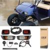 image10L0L Upgrade Golf Cart Light Kit for EZGO TXT Headlight Taillight Kit with LowHigh Beam Turn Signal Switch Horn Button Blinker ampamp Brake Light Switch Pad Daytime Running Lamp