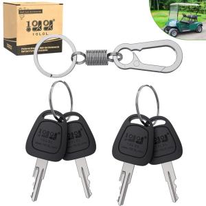 image10L0L 4 Pack Golf Cart Ignition Keys for EZGO Gas ampamp Electric Golf Cart 1976up Replace OEM 17063G1
