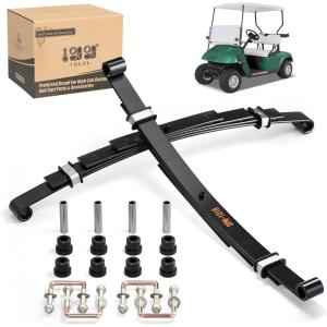 image10L0L EZGO TXT Heavy Duty Rear Leaf Spring  Golf Cart 4Leaf Leaf Spring with Bushings ampamp Sleeves 1012303 74207G02 72618G01