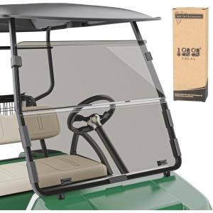 image10L0L Golf Cart HD Windshield for Club Car DS 200005UPHD Shatterproof ampamp Foldable Windproof Windshield Integrated TintedTinted