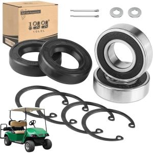 image10L0L Golf Cart Rear Axle Shaft Bearing ampamp Seal Kit for EZGO TXT RXV Medalist Marathon Electric Carts 1978 UP OEM 611931 70181G01 70181G01 15112G1 15112G1 620343 2 Pack