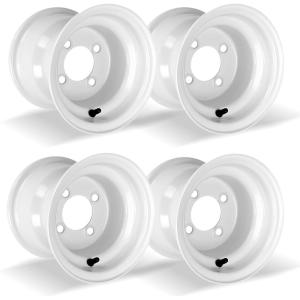image10L0L Golf Cart WheelRim 44  1016mm Bolt Pattern 684mm Centre Hole Steel with Durable White Powder Coat Finish OEM Dimensions Fit for Yamaha EZGO TXT RXV Club Car DS Precedent Tempo Onward 8x78x7