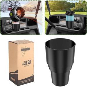image10L0L Universal Golf Cart Heater Propane Cup Holder for Yamaha EZGO Club Car Material Upgrade Replacement Holder for 164 oz Portable Propane Heater Camping Gas Cylinder Black1 Pack