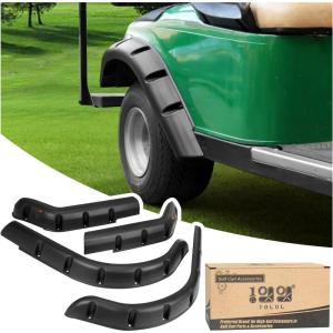 image10L0L Upgraded Golf Cart Fender Flares for EZGO TXT 19982013 GasElectric Not Fits 48V Electric with Stainless Steel Screws Set of 4Only Fit Original Models
