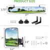 image10L0L Golf Cart Folding Side Mirror and Panoramic Rear View Mirror Kit for Yamaha EZGO Club Car