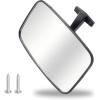 image10L0L Golf Cart Mirror 9575quot Large Radian Extra Wide Panoramic Golf Cart Rear View Mirror Black Fits for Yamaha EZGO Club Car