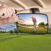 image10L0L Golf Cart Mirror 9575quot Large Radian Extra Wide Panoramic Golf Cart Rear View Mirror Black Fits for Yamaha EZGO Club Car