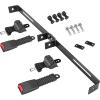 image10L0L Golf Cart Seat Belt Seatbelts Bracket Kit Universal Fit 2 Passenger EZGO TXT RXV for Yamaha ampamp Club Car Front Back Rear Seat Kit 42quot Retractable