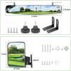 image10L0L Newest Golf Cart Mirrors Folding Side and Panoramic Rear View Mirror Kit for Yamaha Club Car EZGO Eliminate Blind Spots Clear Convex Style