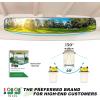 image10L0L Newest Golf Cart Mirrors Folding Side and Panoramic Rear View Mirror Kit for Yamaha Club Car EZGO Eliminate Blind Spots Clear Convex Style
