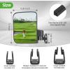 image10L0L NoDrill Golf Cart Mirrors  Universal Fit for Yamaha EZGO Club Car  Foldable ampamp VibrationProofBlack Back