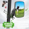 image10L0L NoDrill Golf Cart Mirrors  Universal Fit for Yamaha EZGO Club Car  Foldable ampamp VibrationProofBlack Back