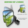 image10L0L NoDrill Golf Cart Mirrors  Universal Fit for Yamaha EZGO Club Car  Foldable ampamp VibrationProofBlack Back