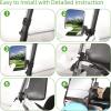 image10L0L NoDrill Golf Cart Mirrors  Universal Fit for Yamaha EZGO Club Car  Foldable ampamp VibrationProofBlack Back
