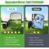 image10L0L NoDrill Golf Cart Mirrors  Universal Fit for Yamaha EZGO Club Car  Foldable ampamp VibrationProofFlag Reflective Sticker Back