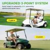 image10L0L Universal 2 Passenger Golf Cart Seat Belt Bracket Kit for EZGO Club Car Yamaha Fits Front Seat with Bracket3 pointfits EZGO TXT  Club Car DS