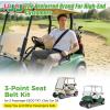 image10L0L Universal 2 Passenger Golf Cart Seat Belt Bracket Kit for EZGO Club Car Yamaha Fits Front Seat with Bracket3 pointfits EZGO TXT  Club Car DS