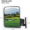 image10L0L Universal Golf Cart Side Mirrors for Yamaha Club Car EZGO Folding Side View Mirror Extra Wide 180 Degree Large Panoramic Mirrors