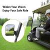 image10L0L Universal Golf Cart Side Mirrors for Yamaha Club Car EZGO Folding Side View Mirror Extra Wide 180 Degree Large Panoramic Mirrors
