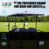 imageGolf Cart Side Mirrors with Turn Signal LightRear View Mirror for Club Car EZGO Yamaha Gas ampamp ElectricGolf cart must be drilled and have turn signal headlights
