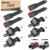 image10L0L 4PCS Universal Retractable Golf Cart Seat Belt Kit for Yamaha EZGO Club Car Fits Front Rear Seat Not Include Bracket