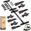 image10L0L Universal 23point Golf Cart Seat Belts 42quot Retractable Belts with Bracket StreetLegal Upgrades Fits 22 42 Passenger for Yamaha EZGO TXT RXV Club Car DS Most Golf Carts FrontRear Seat2point Universal Fit