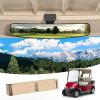 image10L0L Universal Adjustable Golf Cart Panoramic Rear View Mirror Rotatable 270 Rotation 165quotWide Angle Full Rearview Golf Cart Mirror for EZ Go Club Car Yamaha