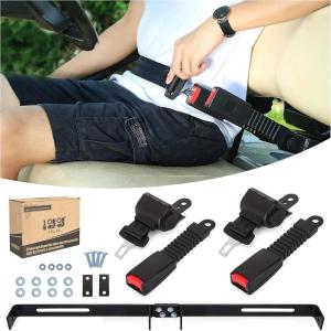 image10L0L Golf Cart Seat Belt Seatbelts Bracket Kit Universal Fit 2 Passenger EZGO TXT RXV for Yamaha ampamp Club Car Front Back Rear Seat Kit 42quot Retractable