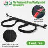 image10L0L Upgraded Golf Bag Stand Attachment Adjustable Rear Cart Bag Holder for Yamaha EZGO and Club Car NoDrilling Required Club Rack with Etra Strap