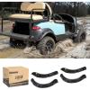 image10L0L Golf Cart Front and Rear Fender Flares for Club Car Precedent  Set of 4 Golf Cart Fender Flares WStainless Steel Screws Hardware NOT for Modified Car