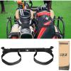 image10L0L Upgraded Golf Bag Stand Attachment Adjustable Rear Cart Bag Holder for Yamaha EZGO and Club Car NoDrilling Required Club Rack with Etra Strap