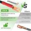 image10L0L 4 AWG 25Inch Battery Cables Set for Golf Cart 2ft Power Battery Inverter Cable Wire 4 Gauge x 2ft